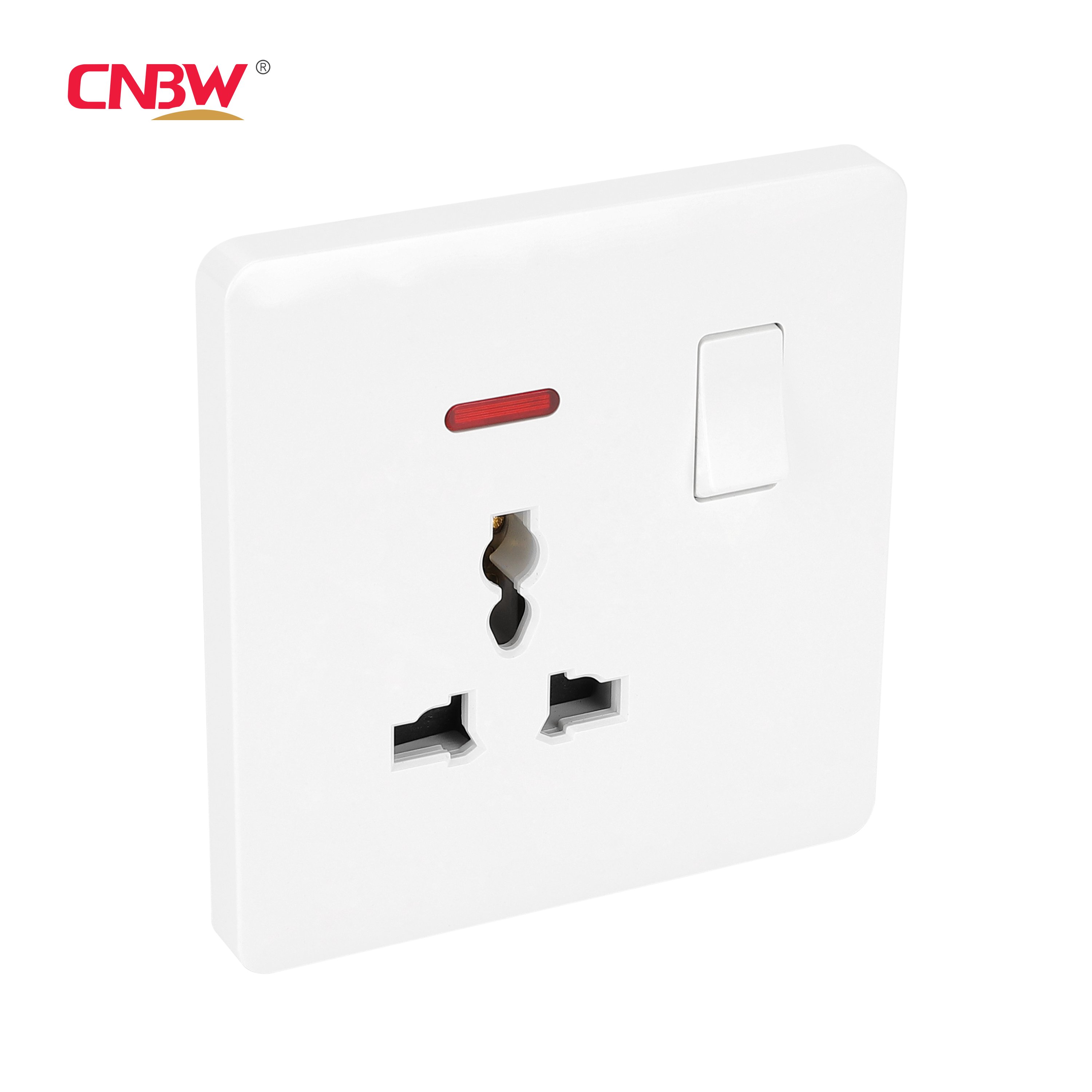 British UK standard Factory PC 13A 250v multi switch socket with light Electrical Accessories Wall Switch Socket 3 Pin Plug