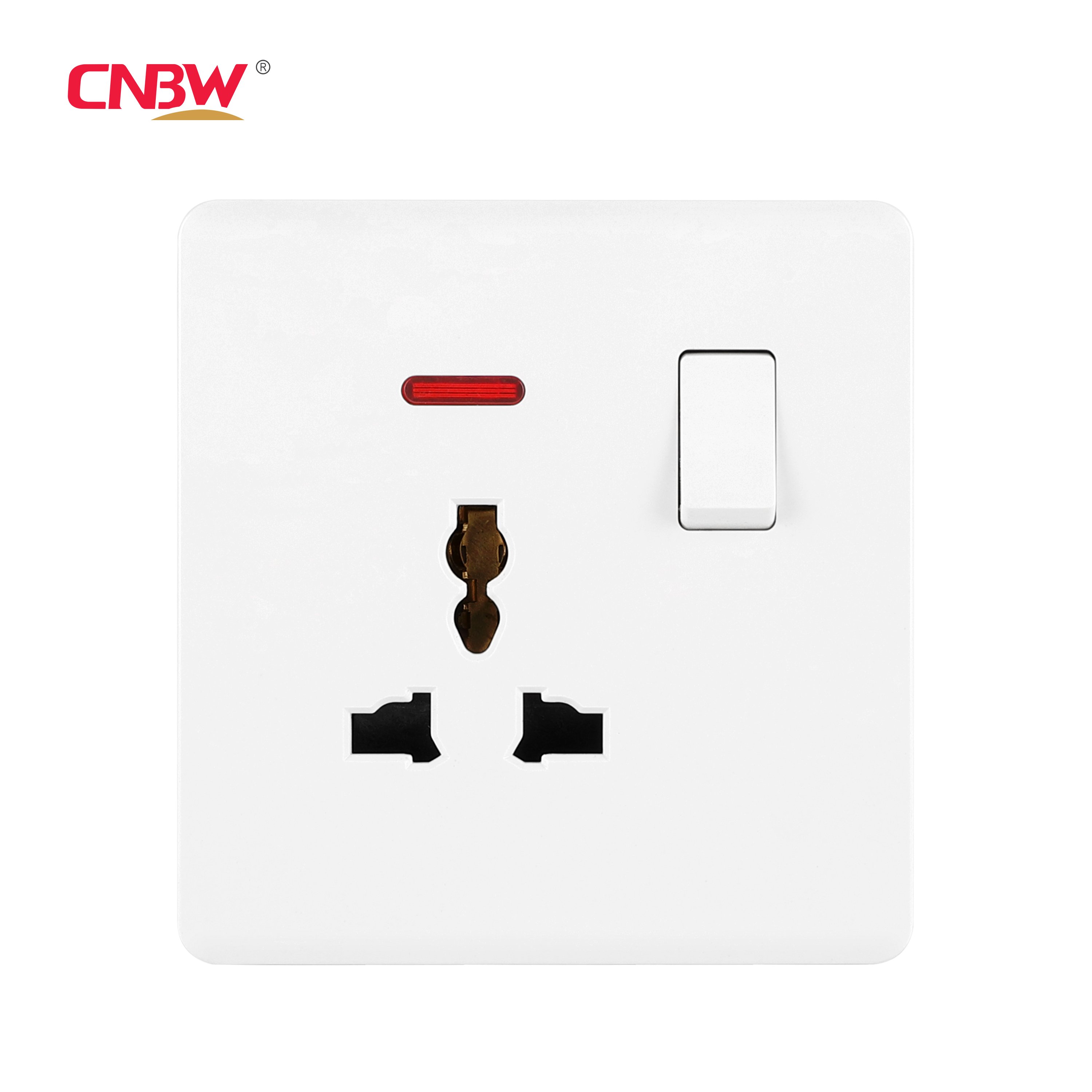 British UK standard Factory PC 13A 250v multi switch socket with light Electrical Accessories Wall Switch Socket 3 Pin Plug