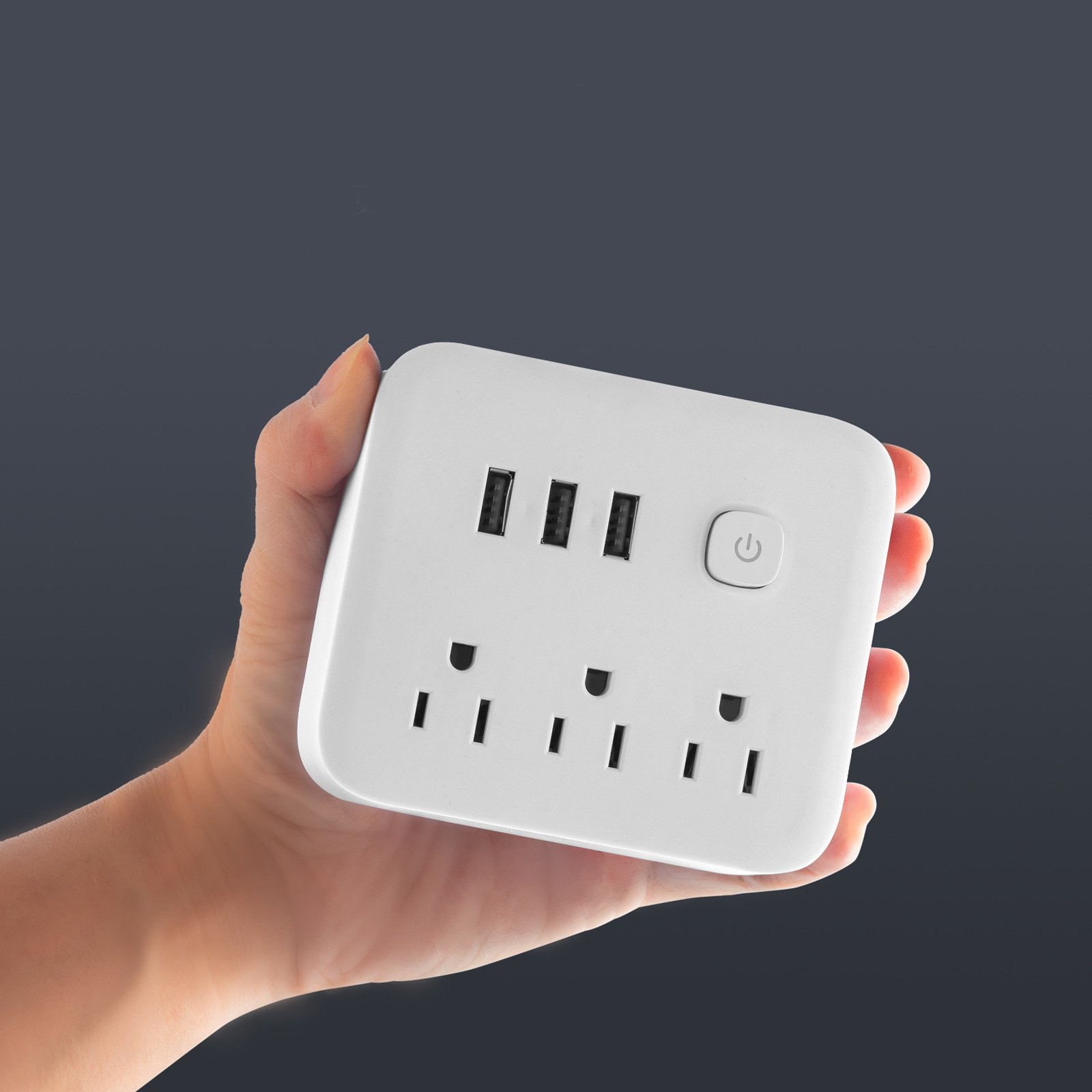 2023 New Product smart wall plug Flat Plug Multi Extension Cord extension cord 1.2m Power Strip Usb Charging Port