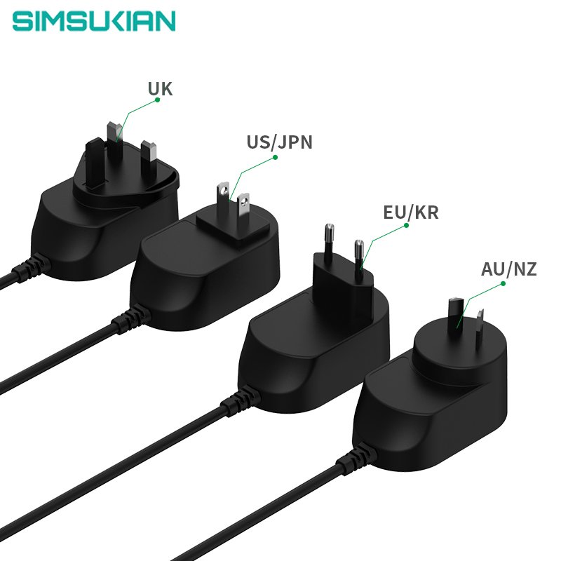 China supplier simsukian Japanese plug 5v 2a 12v 1a ac dc power adapter mini plug in set with PSE