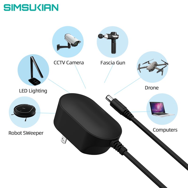 China supplier simsukian Japanese plug 5v 2a 12v 1a ac dc power adapter mini plug in set with PSE