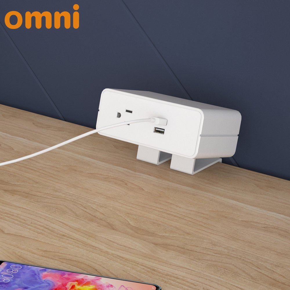 Multiple color tabletop cube 2A plugs outlet 2 USB charger power strip socket for office desk