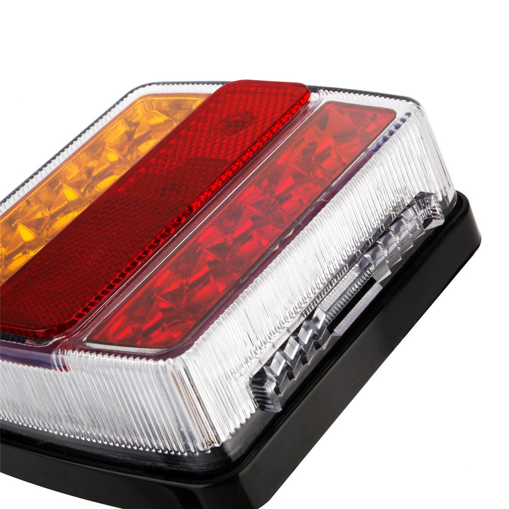 1 Set 10m 7 Pin Plug 12V 16 Led Trailer Towing Light Kit Rear Stop Tail Turn Signal Lights License Number Plate Lamp Truck RV