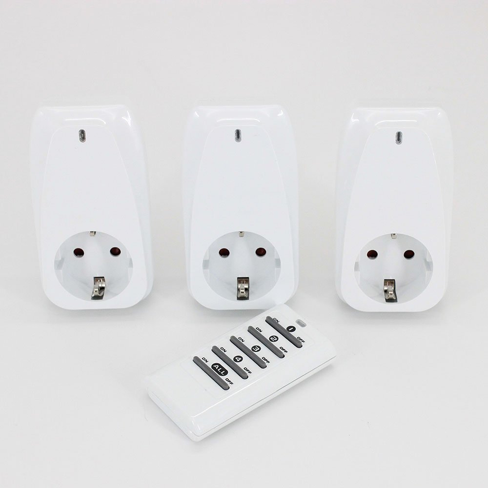 Hot Sell Socket With Rf Remote Control Wall Plug Socket Battery Powered Plug Socket