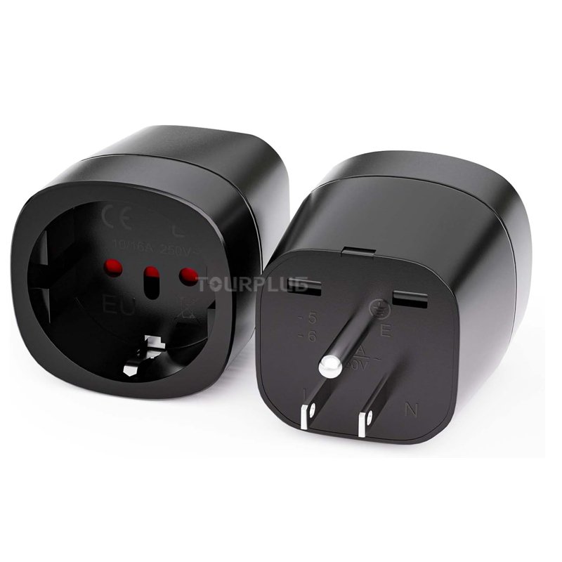 EU to US plug converter adapter 3 Pin Plug 10A 250V Converter from European Italian and Swiss plugs to the US Power socket