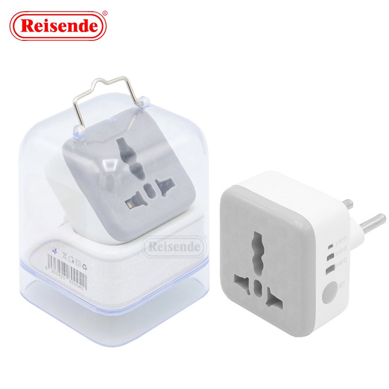 European Union Timing Luminous Converter Plug 10A PC Intelligent Electrical Protector AC Power Sockets SDK Network Compatible