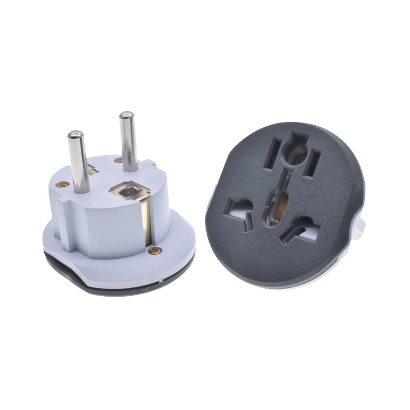 Universal to EU Plug Adapter Multifunction UK EU US AU to Euro Schuko Type-F Converter 10A Socket Outlet With Safety Shutter