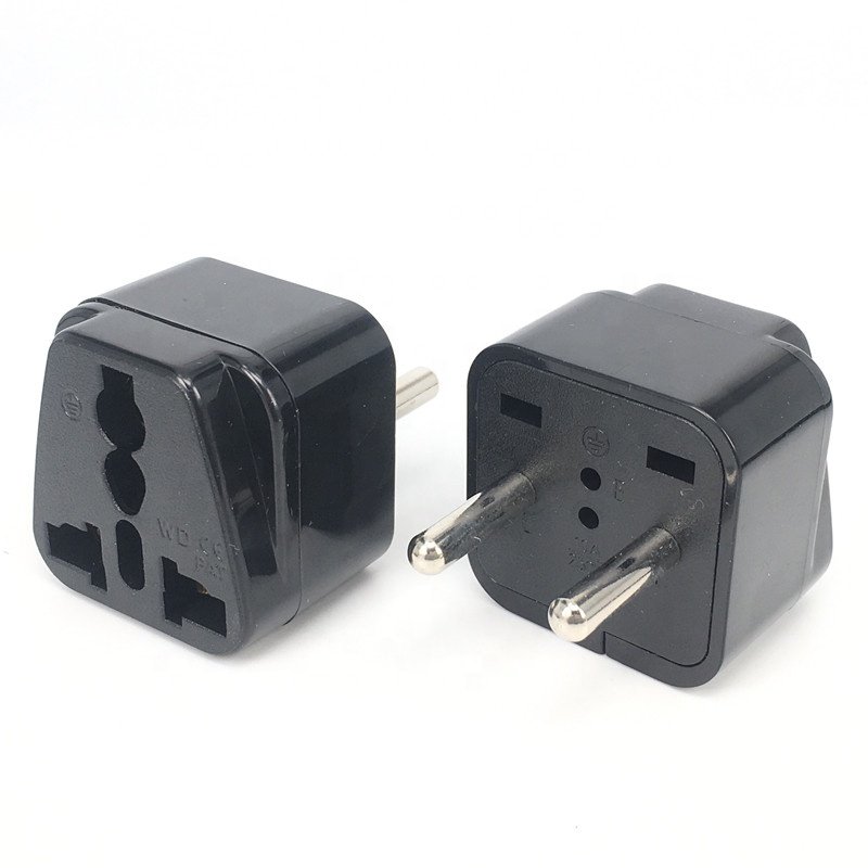 Hot sale Hot made in China universal UK AUS US small south africa to eu travel adapter charge power plug adapter
