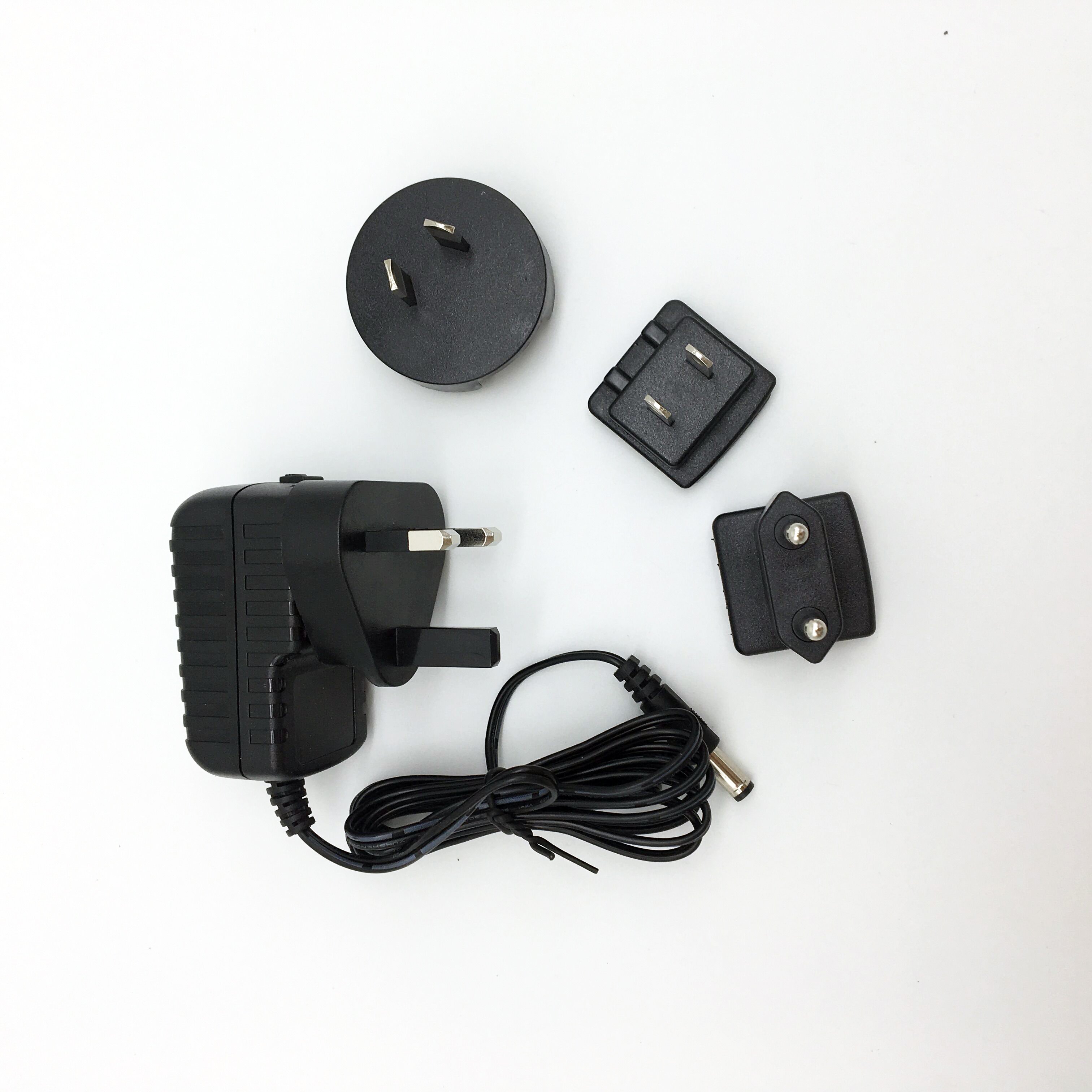 Hot sale UK US AU EU interchangeable plugs power adapter 5v 2a 2.1a 2.4a ac dc adapter 5v 12w with CE ETL FCC c-Tick KC CCC PSE