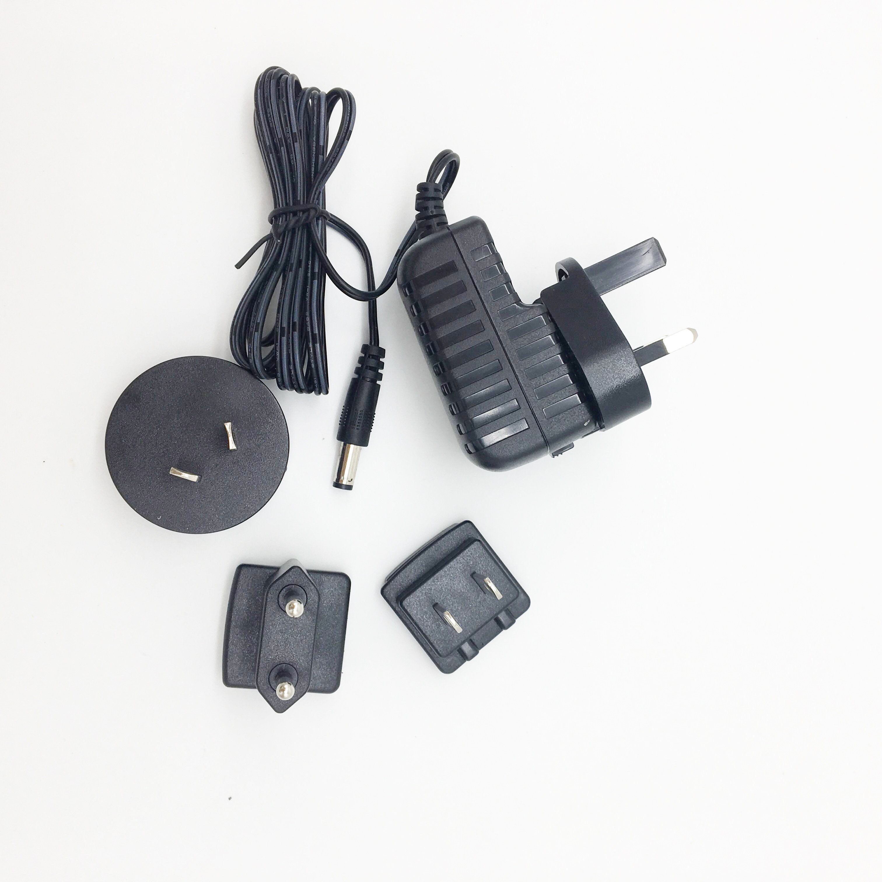 Hot sale UK US AU EU interchangeable plugs power adapter 5v 2a 2.1a 2.4a ac dc adapter 5v 12w with CE ETL FCC c-Tick KC CCC PSE