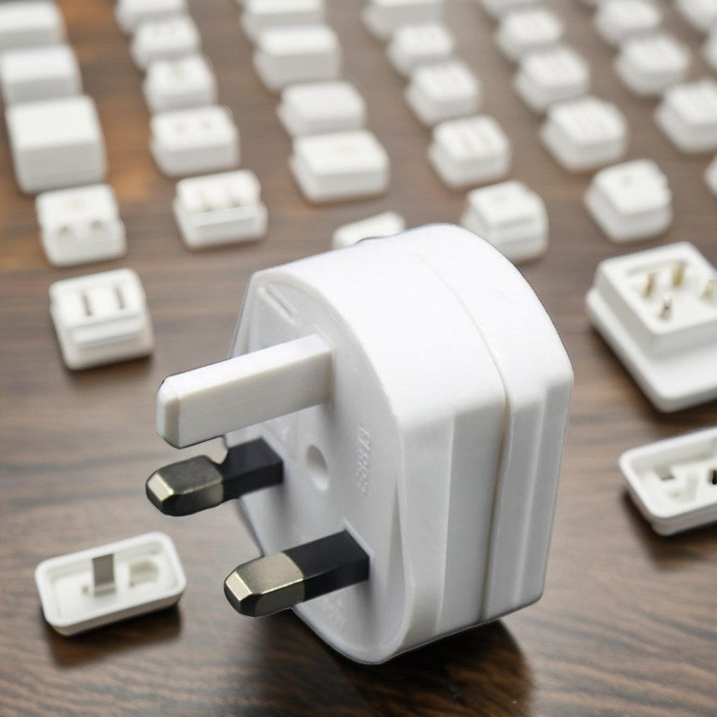 Toothbrush Adapter Plug UK with Safety Shutters - Universal Electric Toothbrush Adapter Plug UK