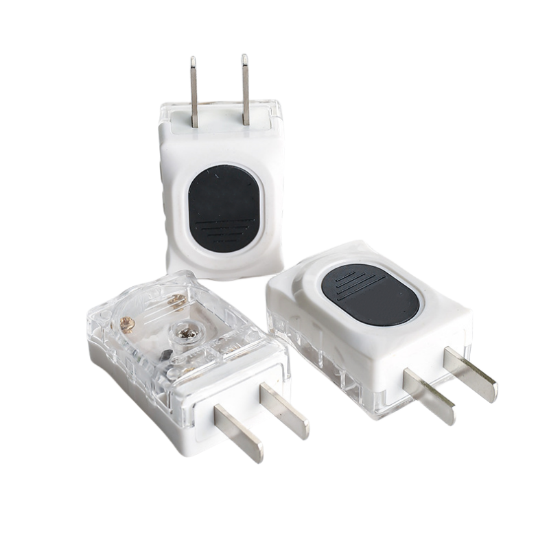 Lowest price Flame retardant PC integrated copper two pole rotary plug high power new material translucent white plug