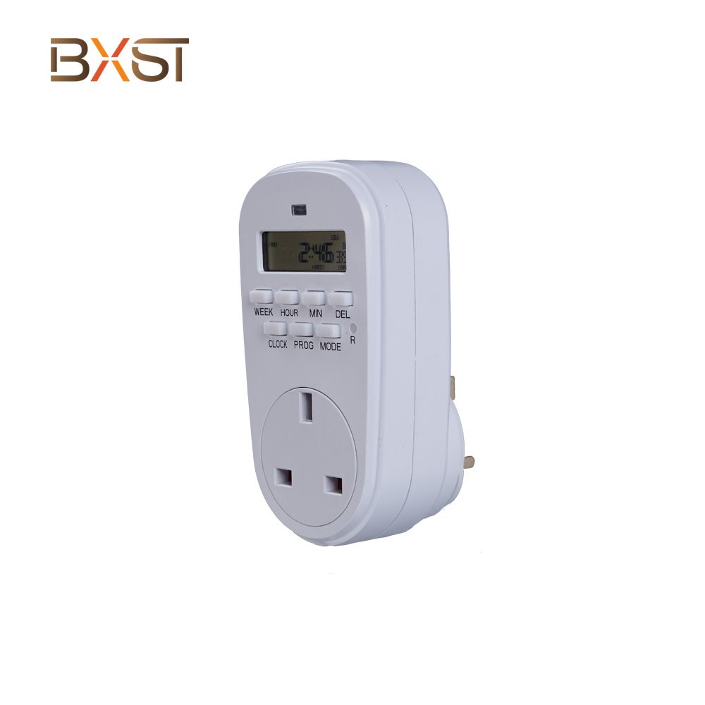 BX-T054-UK Made in China High Precision Controller Electronic Programmable Switch 240v AC Electronic Timer Plug and Socket