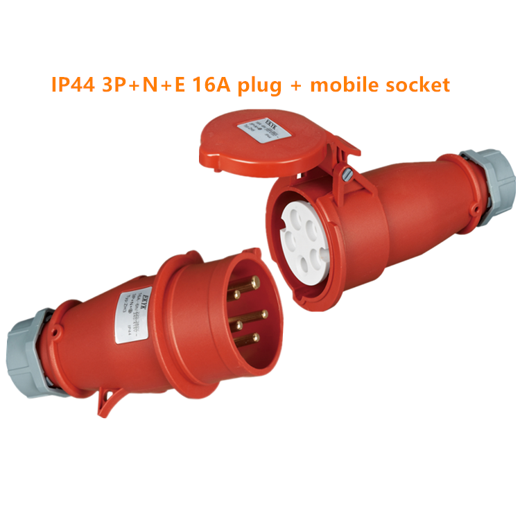 IP44 16A/32A 3P/4P/5P Waterproof Male Female Electrical Connector Power Connecting Industrial Plugs and Sockets