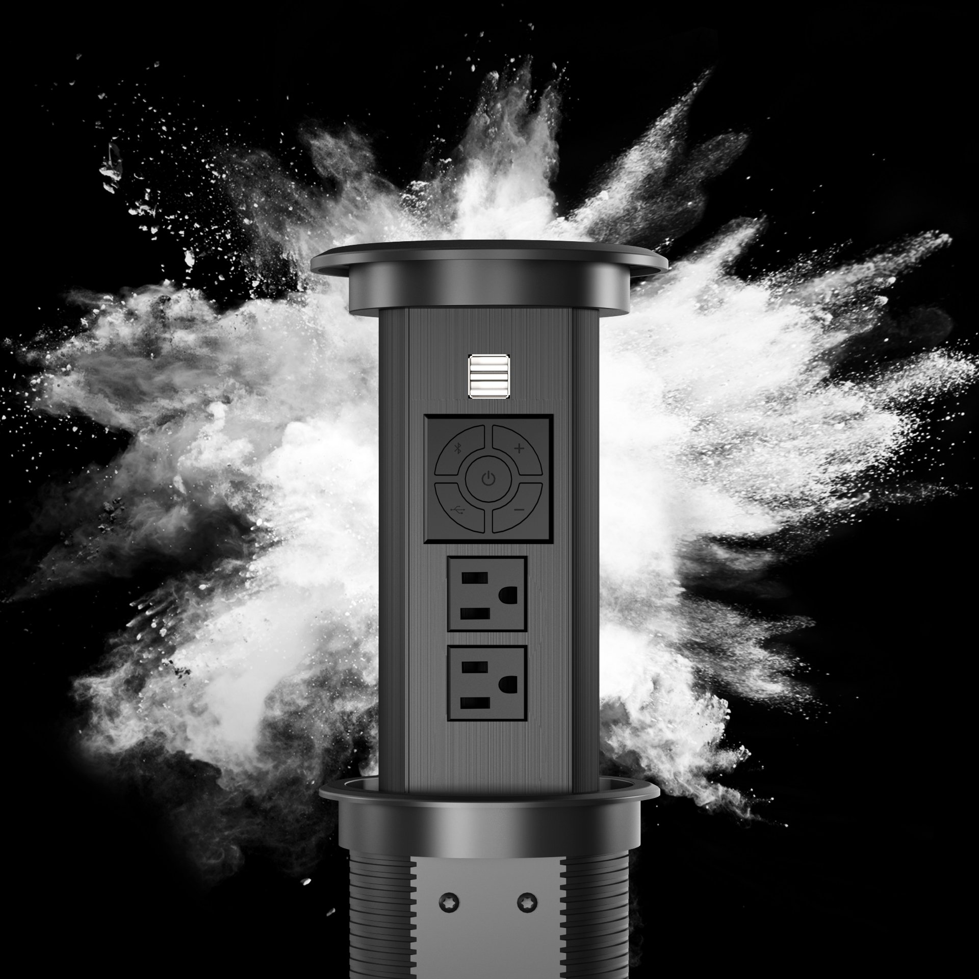 Modern Kitchen desktop Cabinet wrench tools sockets switches and electrical power Desktop Smart electrical EU 240V plugs