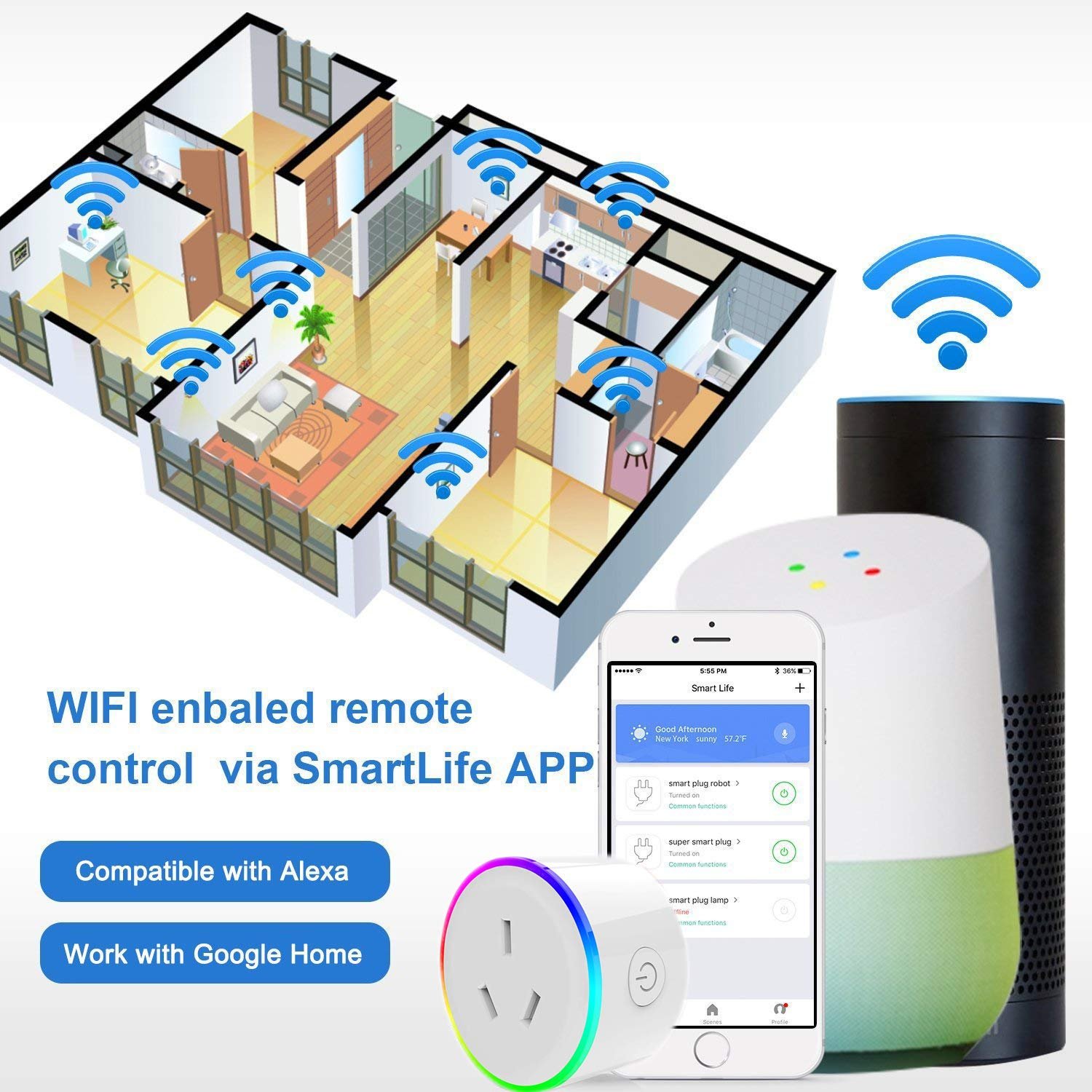 Tuya Mini Wifi Smart Plug Australia Wifi Smart Plug Socket AU