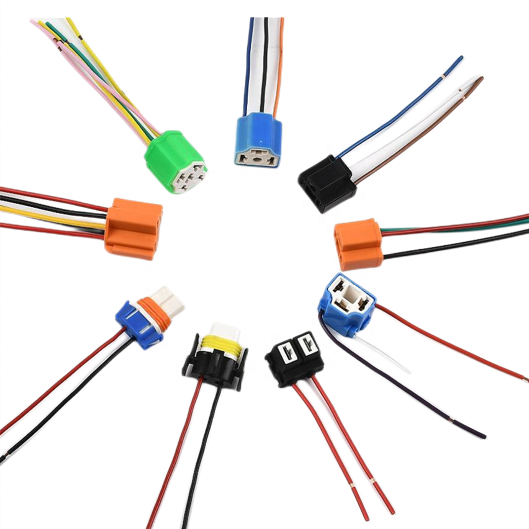 Car Truck 9006 led bulb Ceramic holder H4 led Headlight bulb Plug socket Harness Cable Connector H4 ceramic socket