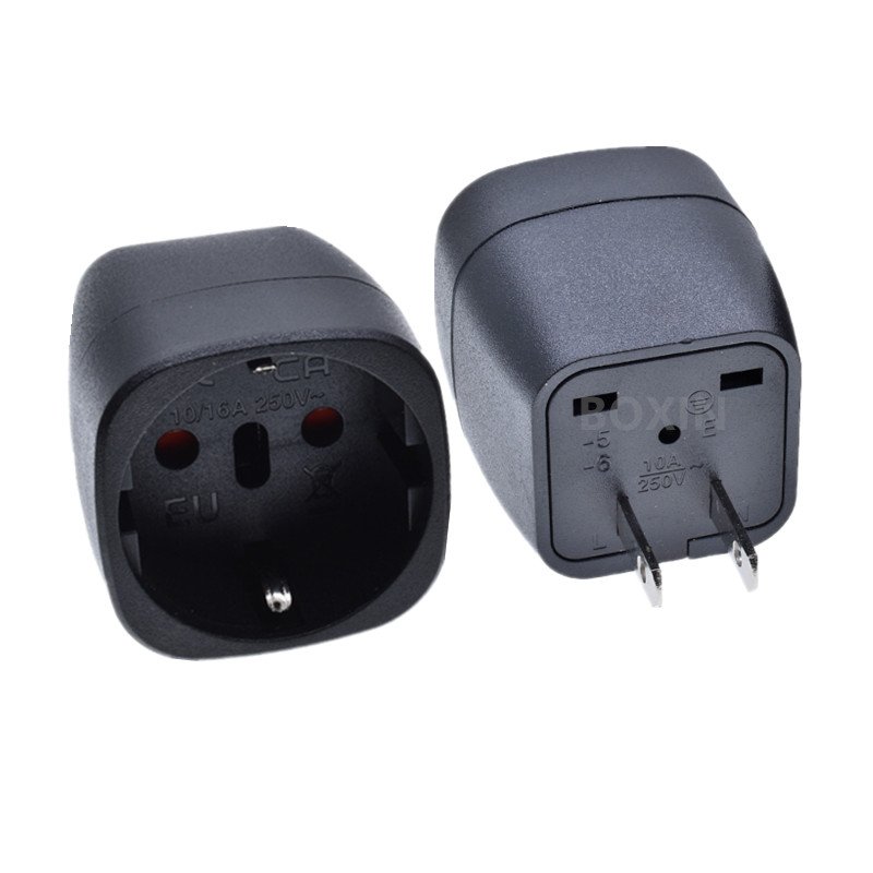 EU to US plug converter adapter two pins 10A 250V Converter from Brazil, Switzerland, Italy to the United States EU-6