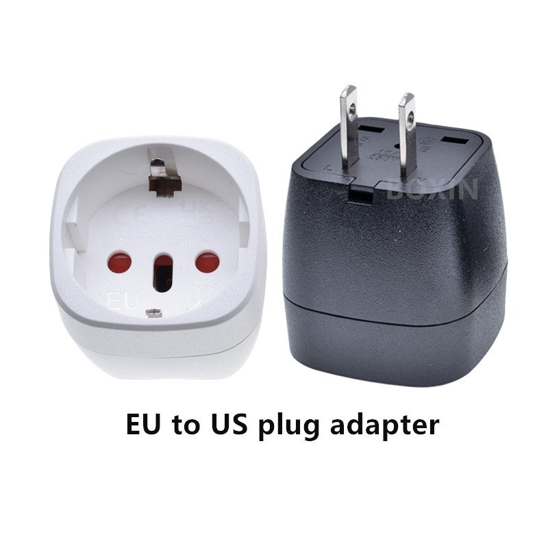 EU to US plug converter adapter two pins 10A 250V Converter from Brazil, Switzerland, Italy to the United States EU-6