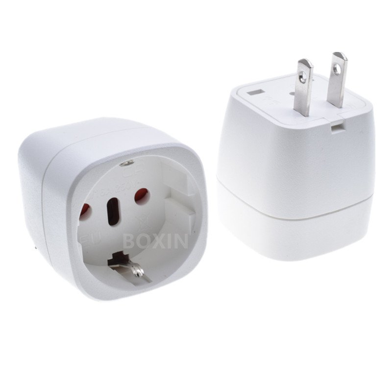 EU to US plug converter adapter two pins 10A 250V Converter from Brazil, Switzerland, Italy to the United States EU-6