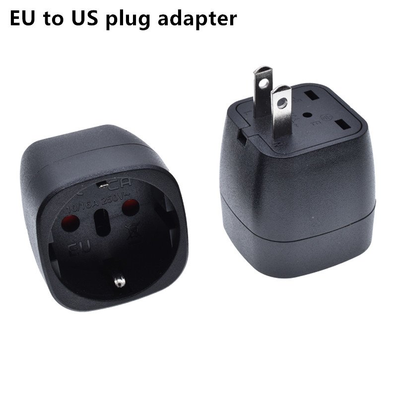 EU to US plug converter adapter two pins 10A 250V Converter from Brazil, Switzerland, Italy to the United States EU-6
