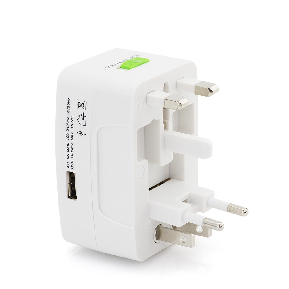 International travel accessories Multi Universal Travel Plug Adaptor All In One world converter eu us au uk Travel Adapter plug