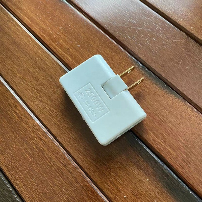 cantell Plug Mini Outlet Power Converter Rotate Charger Wall Socket Adapter Splitter Converter Socket 1 To 3 Power Conversion