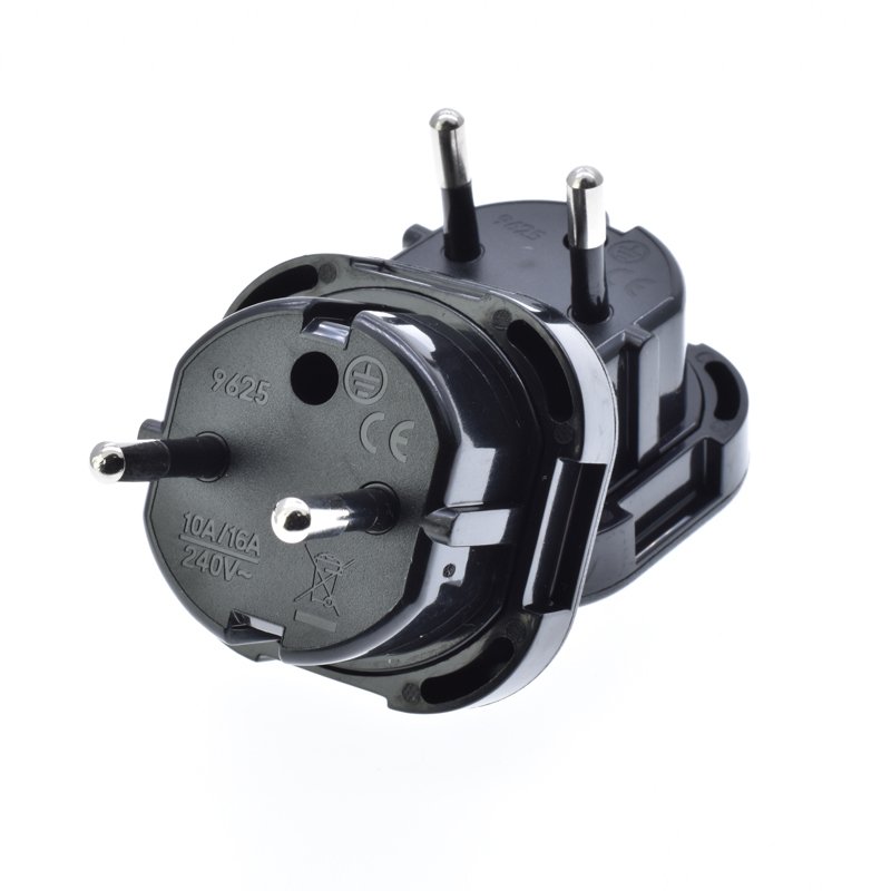 UK to EU Plug Adapter CE certificate 3 pin square to round adaptor 2 pin plug insert plug, uk to iceland travel power converter