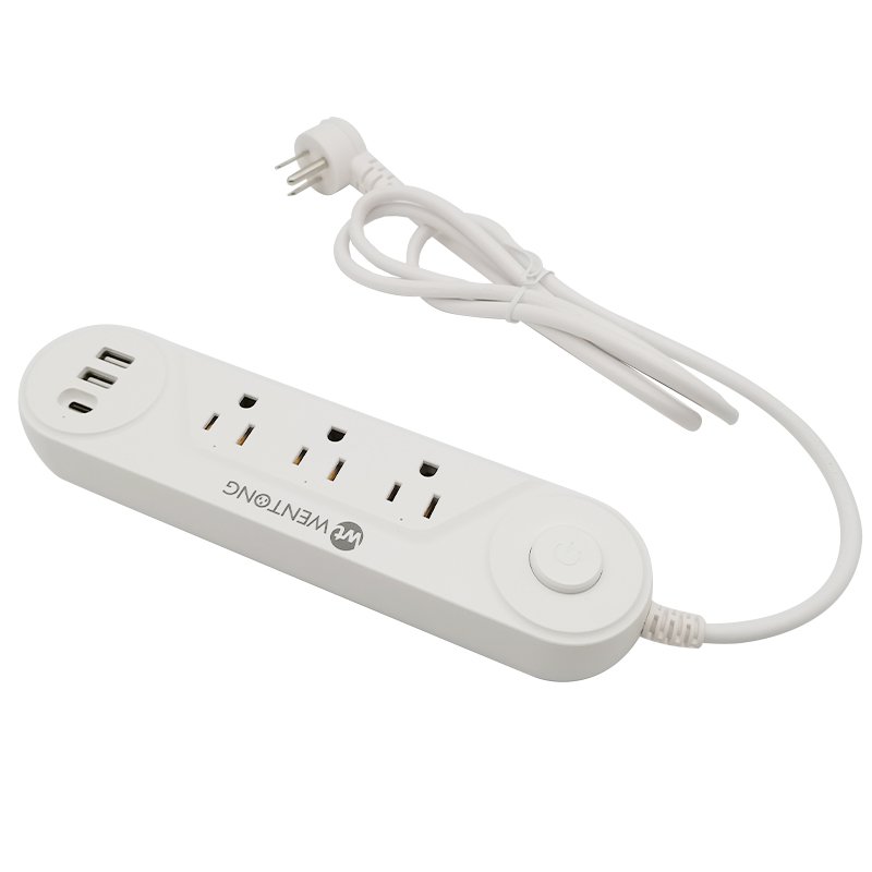 American standard 4 socket 2U1C PD30W multifunctional wall plug in expansion socket with switch