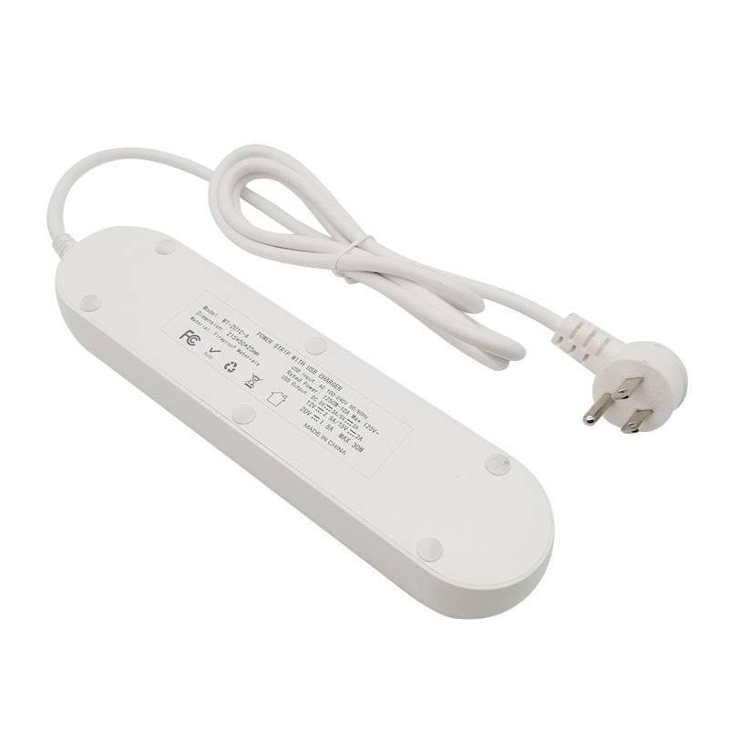 American standard 4 socket 2U1C PD30W multifunctional wall plug in expansion socket with switch