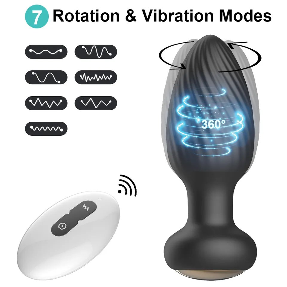 Factory Sale Silicone Anal Plug Butt Massager Prostate Vibrator Sex Toy For Men Women Electric Remote Control Anal Plug Toys