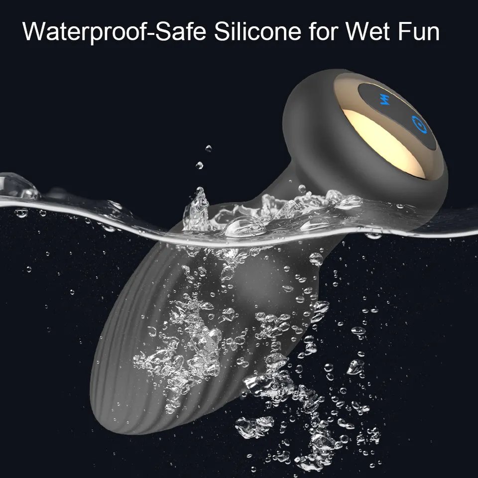 Factory Sale Silicone Anal Plug Butt Massager Prostate Vibrator Sex Toy For Men Women Electric Remote Control Anal Plug Toys