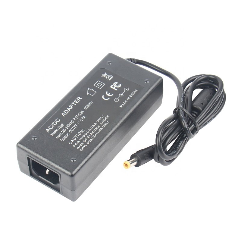 Power supply manufacturer direct sell US EU AU UK plug power supply 12V 5A for cctv with CE ROHS KC FCC
