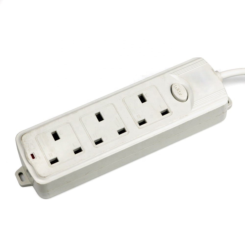 2020 Hot sale British Uk Standard plug outlet power strip socket with switch board