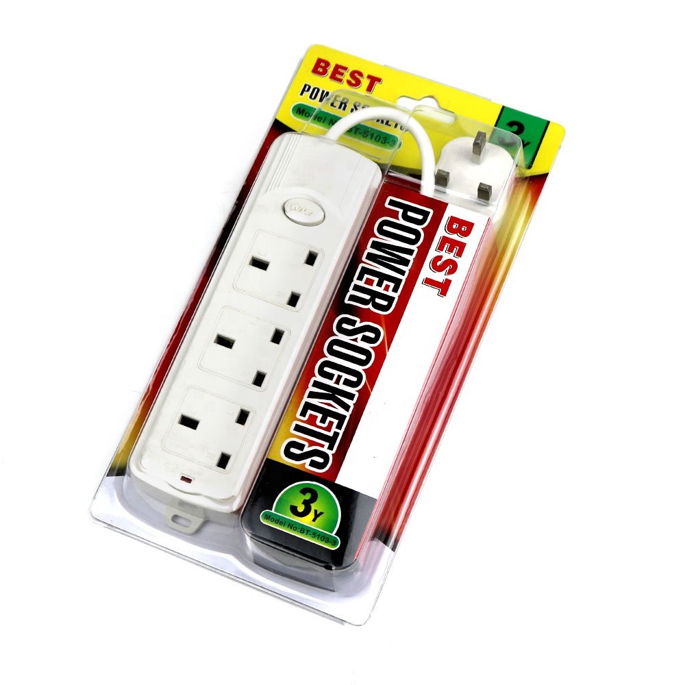 2020 Hot sale British Uk Standard plug outlet power strip socket with switch board