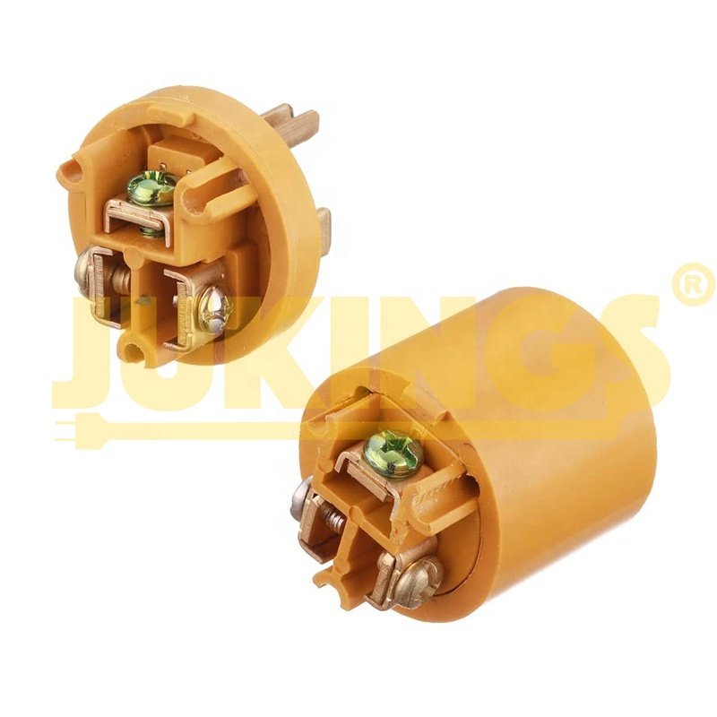 15 Amp Replacement Plug/Connector Set, 125 Volt NEMA 5-15P Straight Blade Plug Grounding Type/CUL listed