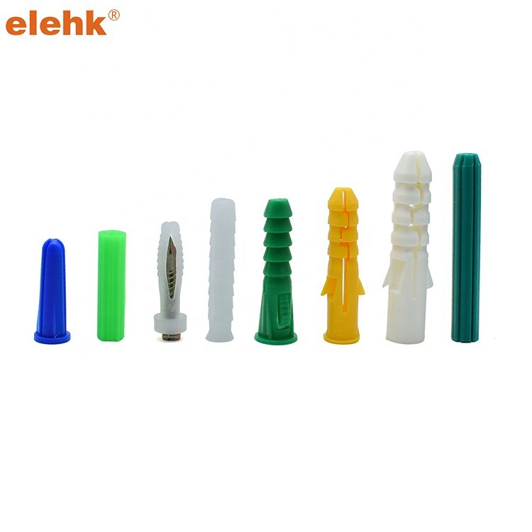Elehk Fasteners Wholesale Customized Expansion Wall Plug Plastic Anchor Wall Plugs Plastic Anchor