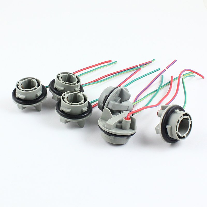 FSYLX P21W BA15S 1156 LED bulb holder 1156 1157 BAY15D LED light bulb plug extension harness socket holder connector holders