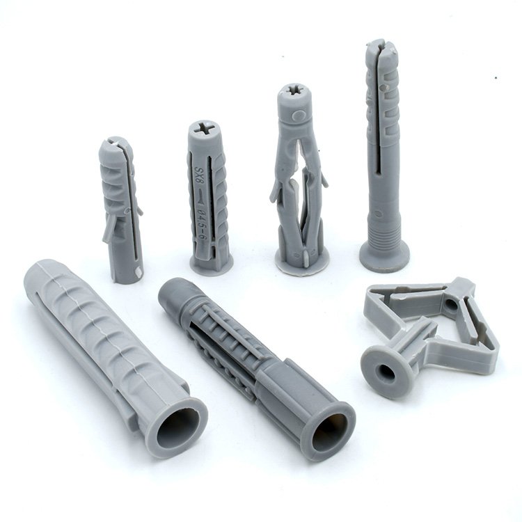 China Factory 6mm 8mm 10mm Concrete Anchor Screws Nylon Plastic Anchor Wall Plug