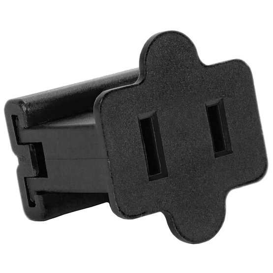 UL 125v White Green Black Female Inline Vampire Plug for C7 C9 Lights