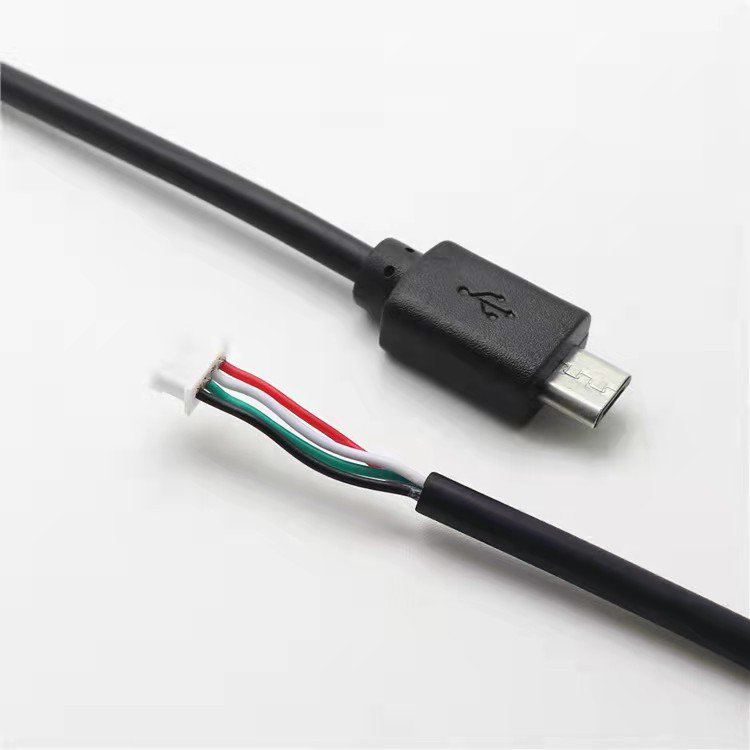 Custom angle micro male to 4Pin usb cable Jst Molex Picoblade To Usb Mini B Plug Cable Assembly