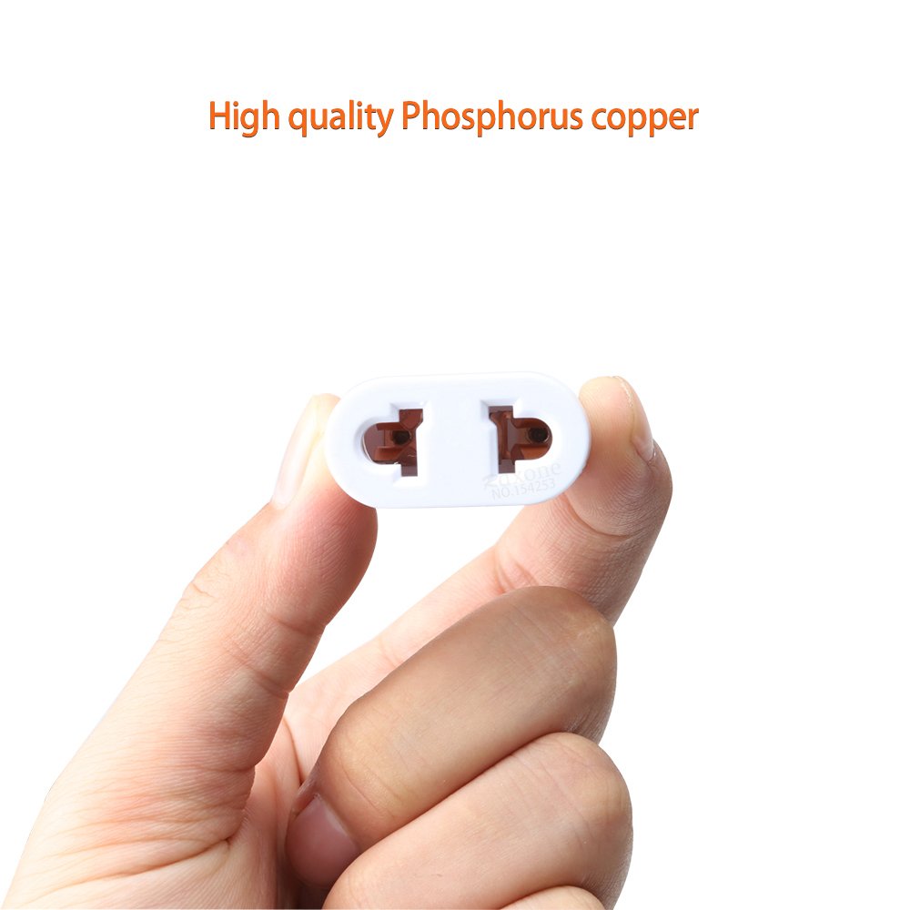 4.8mm Euro plug to usa socket conversion plug adapter us to eu converter
