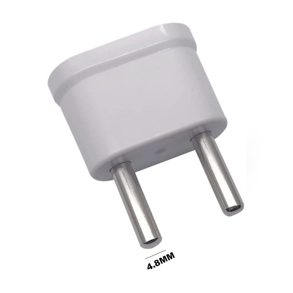 4.8mm Euro plug to usa socket conversion plug adapter us to eu converter