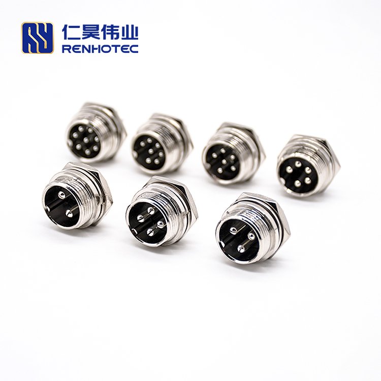 GX12 Aviation 6 Pin Straight Female Plug Circular Connector Cable