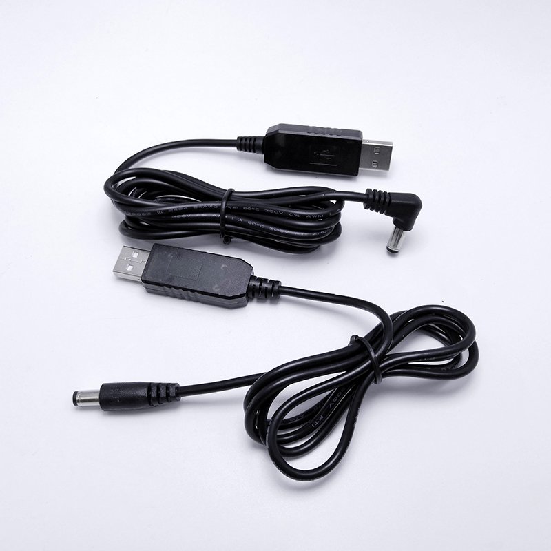 USB Cable Boost Line DC 5V To DC 12V / 9V Step Up Module USB Converter Adapter Cable 2.1X5.5Mm Plug for WIFI Router