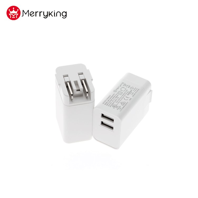 interchangeable plug Singal Dual USB port wall charger 5V 2A 2.4A 2.5A switching power supply adapter