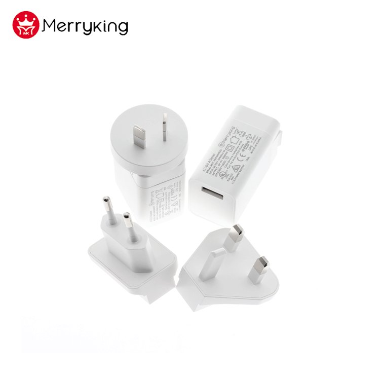 interchangeable plug Singal Dual USB port wall charger 5V 2A 2.4A 2.5A switching power supply adapter