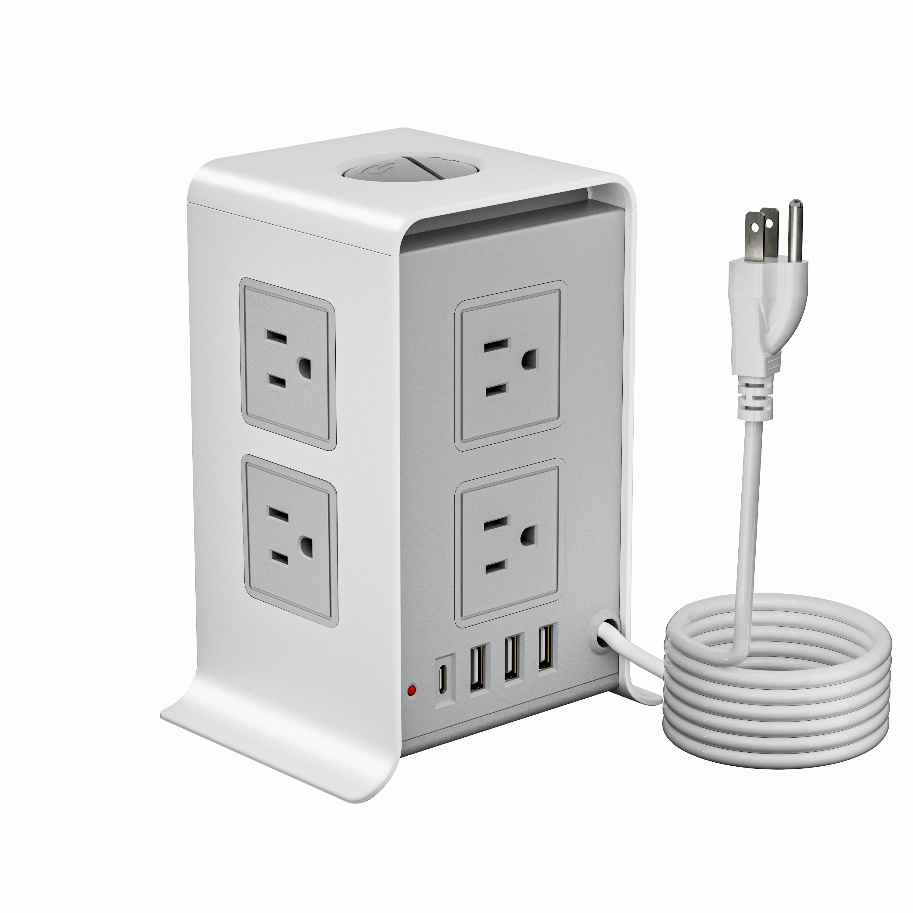 Direct Selling 8 way+4 USB Ports Multi Plug Us Socket Multi Socket Travel Plug Extention Cord Sockets