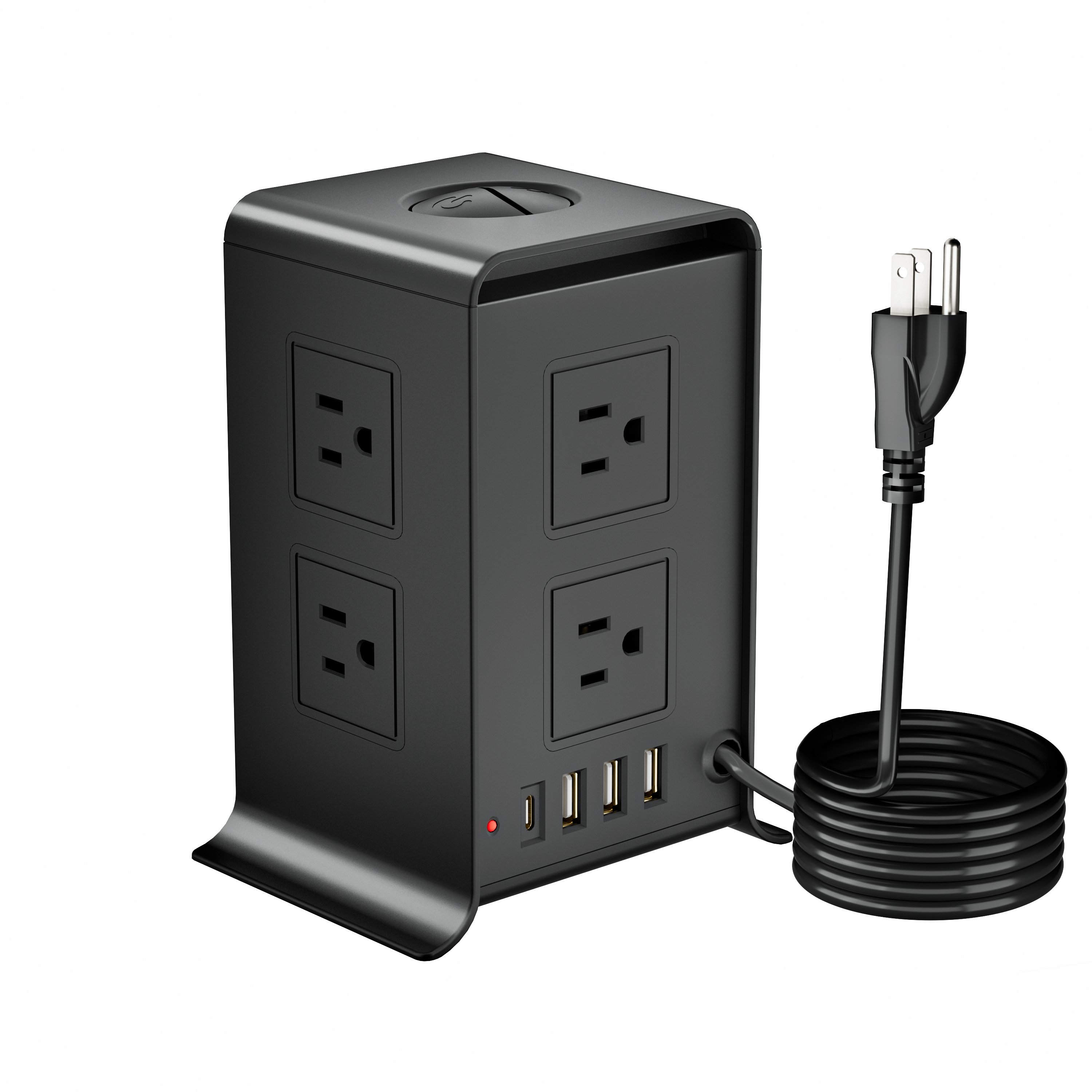 Direct Selling 8 way+4 USB Ports Multi Plug Us Socket Multi Socket Travel Plug Extention Cord Sockets
