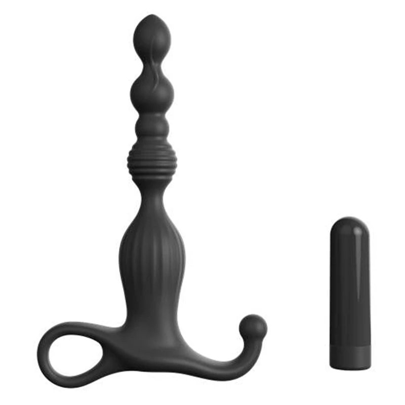 Anal Toys Rechargeable Backyard Pull Beads 10 Vibration Modes Anal Plug Sex Products For Men